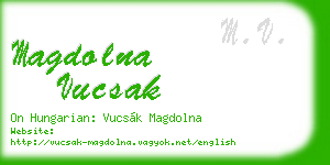 magdolna vucsak business card